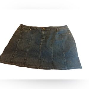 Classic Blue Denim Mini Skirt